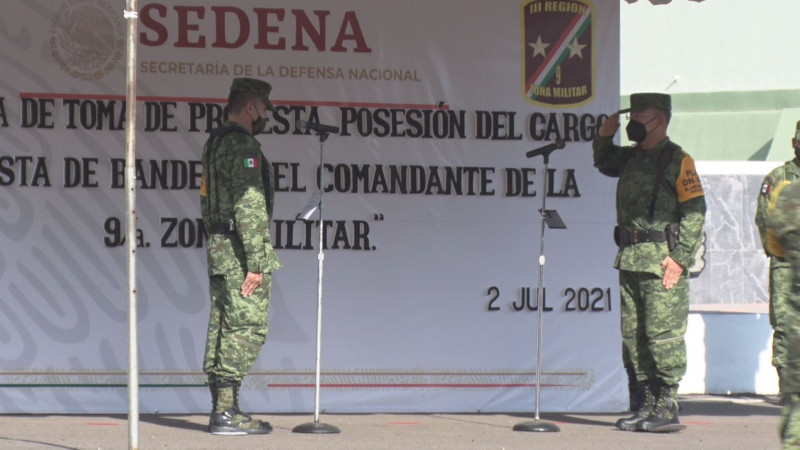 Héctor Ávila Alcocer toma posesión como Comandante de la 9/a Zona Militar