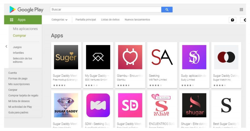 Google prohibirá las aplicaciones para "sugar daddy" en la Play Store a partir de septiembre