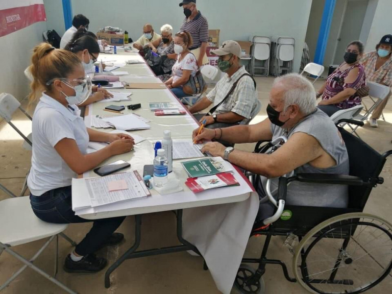 Más de 8 mil adultos mayores de 65 años se han registrado para su pensión para el bienestar