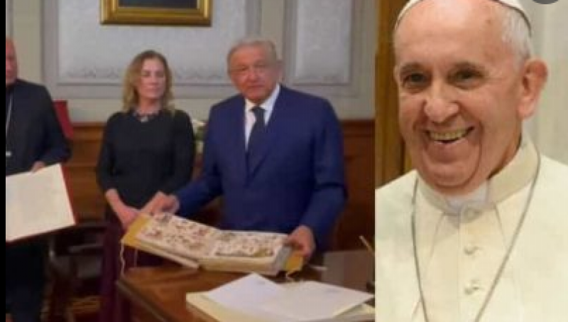 Agradece AMLO al Papa Francisco envío de códices