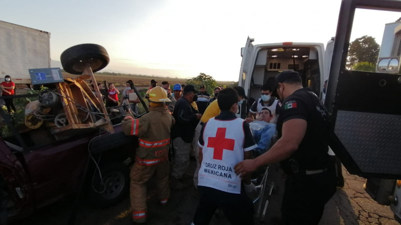 Accidente deja una personas lesionada