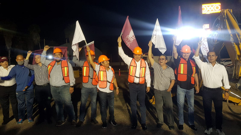 Inicia programa de reposición de losas de concreto en el primer minuto de gestión del presidente municipal Gerardo Vargas Landeros