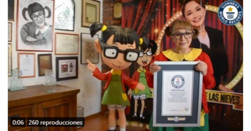 "La Chilindrina" entra al Libro Guinness de récords mundiales