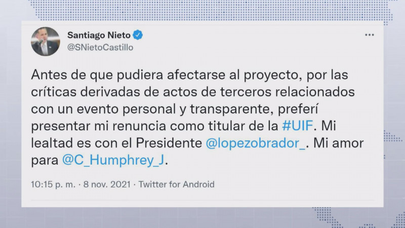 Podría AMLO "recontratar" a Santiago Nieto