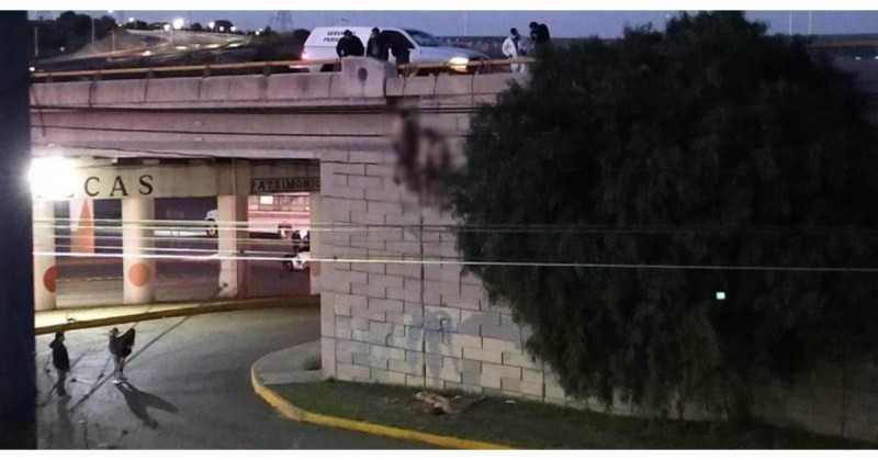 Amanecen colgados 10 cadáveres en puente de Zacatecas