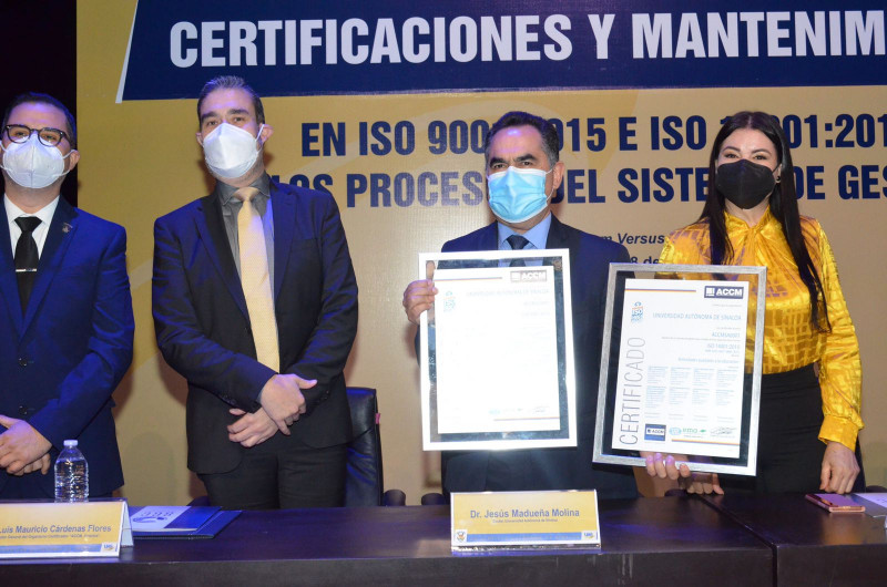 La UAS recibió de “ACCM, América” 57 certificaciones de sus procesos