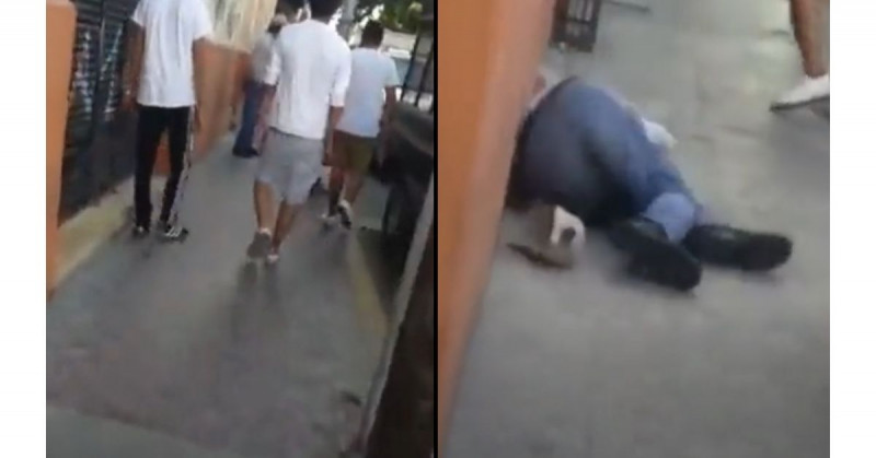 Padres entregan a sus hijos por golpear a un anciano para video viral