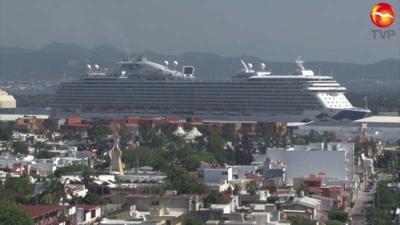 Suman doce cruceros turísticos en lo que va del mes, con la llegada del Majestic Princess a Mazatlán.