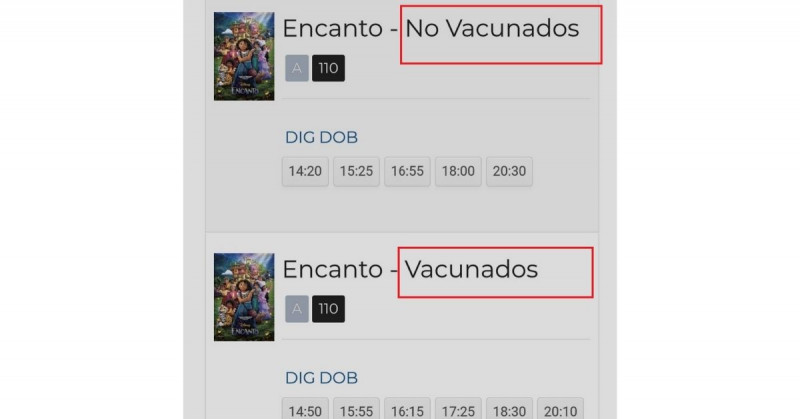 ¿Estarías de acuerdo? Cines peruanos dividen salas en "sí" y "no vacunados"