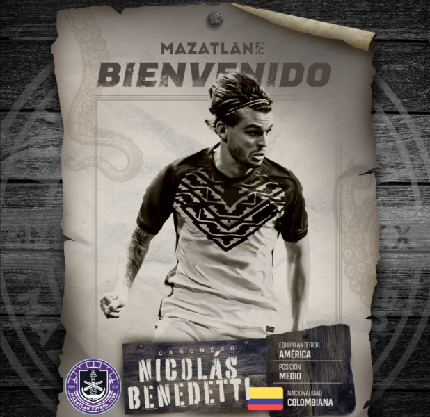 Nicolas Benedetti nuevo refuerzo de Mazatlán FC
