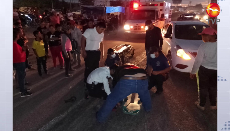 Motociclista atropella a menor de 11 años en Villa Unión