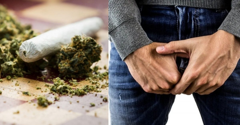 Hombre fumó tanta marihuana que entró en crisis y se cortó el pene