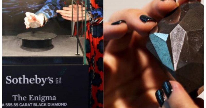 Diamante negro "Enigma", de 555 quilates, vendido por 4.3 millones de dólares