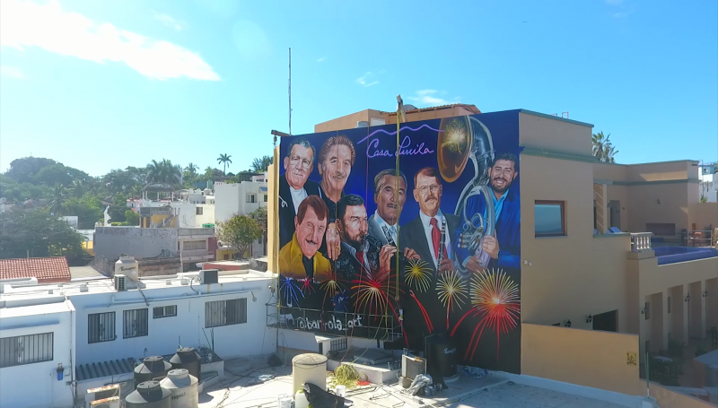 Inmortalizan a los íconos de la Banda en mural de Mazatlán