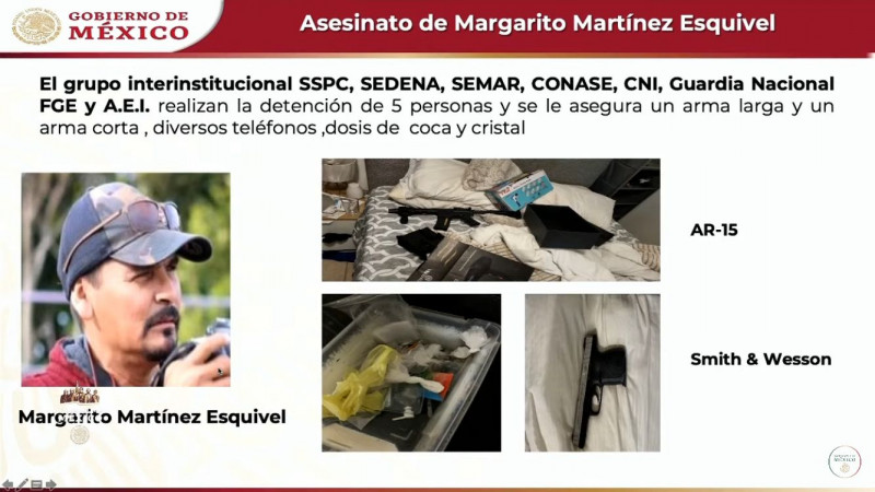 Detienen a 5 personas implicadas en caso Margarito