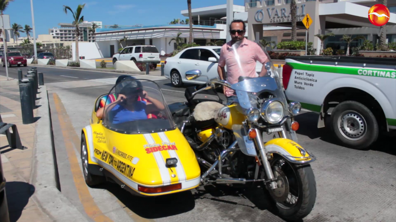 ¡Desde Nueva York! llegan a Mazatlán en moto...