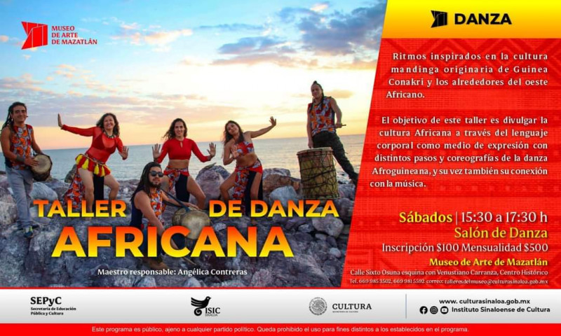 Aprende Danza Africana en el Museo de Arte de Mazatlán