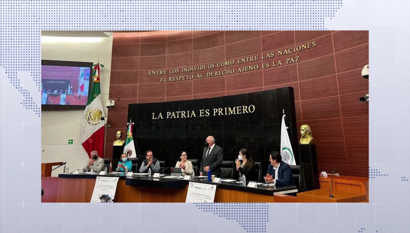 Alcalde viaja a la Ciudad de México para hacer propuestas de pesca en el Senado.