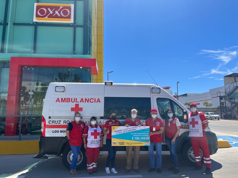 Recibe cruz roja Los Mochis donativo