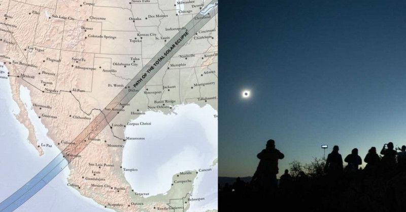 El 8 de marzo de 2024 Mazatlán será privilegiado con un eclipse de sol
