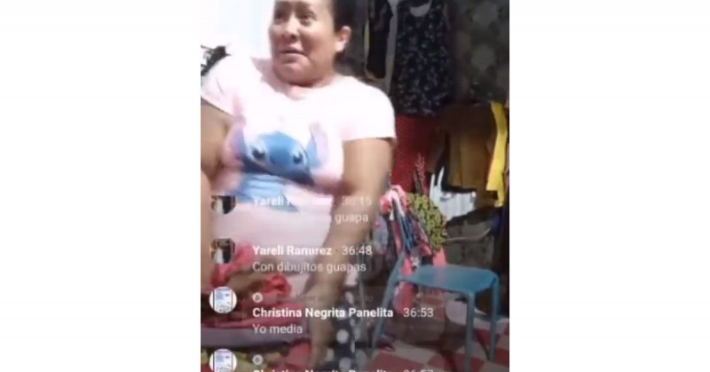 Señora vendía en transmisión en vivo y atentan a balazos contra su vecino (video)
