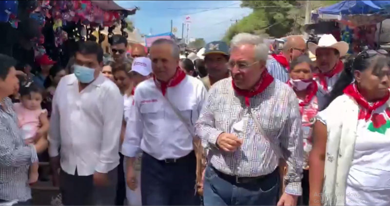 Visita el gobernador de Sinaloa San Miguel Zapotitlán