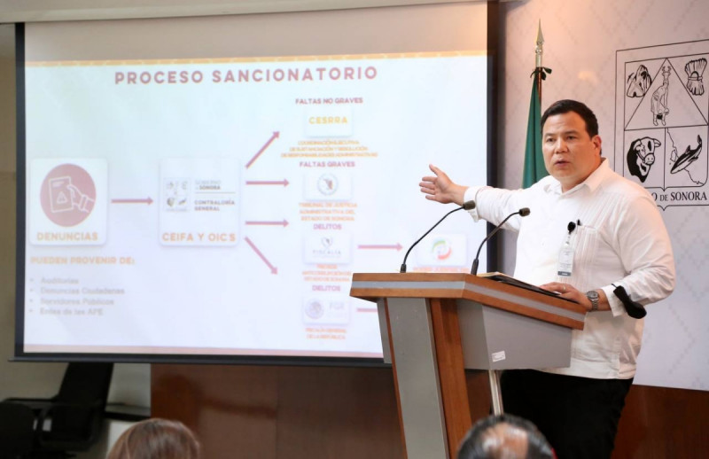 Apostamos al combate frontal contra la corrupción en Sonora: contralor Guillermo Noriega
