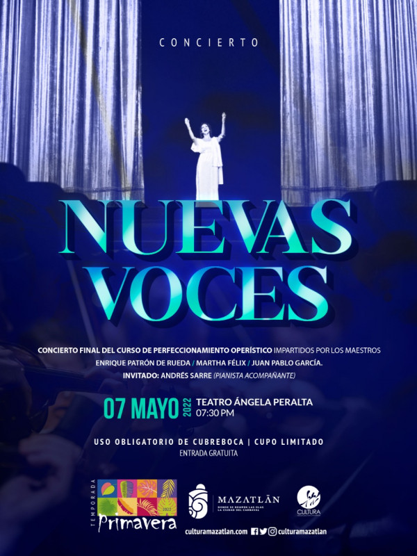 “Nuevas Voces” concierto de ópera gratuito este sábado en el TAP