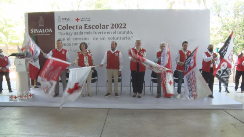 Banderazo de inicio para la Colecta Escolar 2022 en Culiacán, Sinaloa