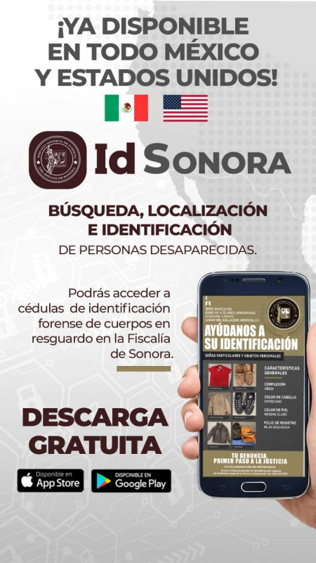Lista App IDSonora para su uso en México y EUA, registró este jueves una actualización