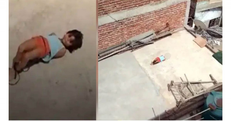 Investigan a madre por castigar a su hija amarrándola en el techo a 42°