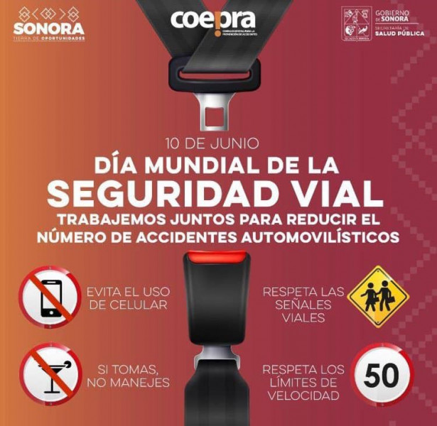 La Secretaría de Salud hace un llamado a la ciudadanía para reducir accidentes viales
