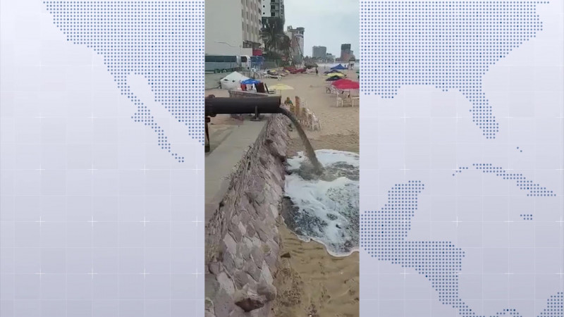 El reciente vertimiento en playas de Mazatlán no era de aguas residuales, aclaran autoridades municipales