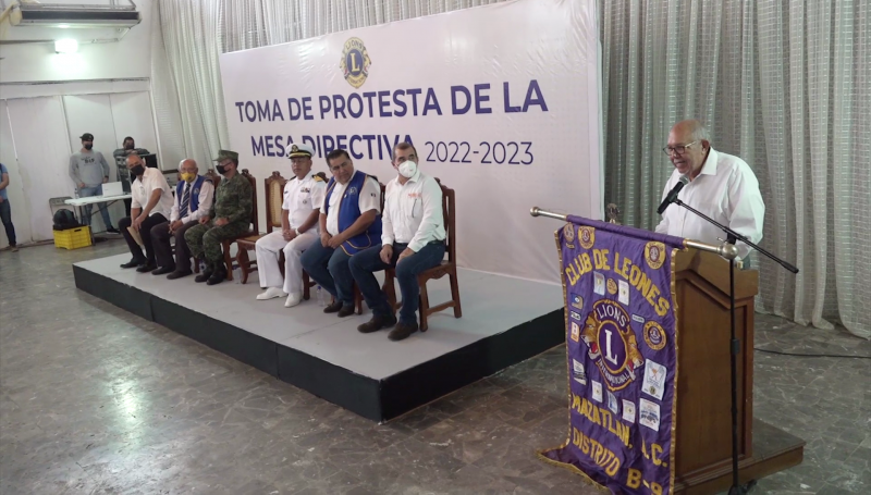 Toma protesta mesa directiva de Club de Leones Mazatlán