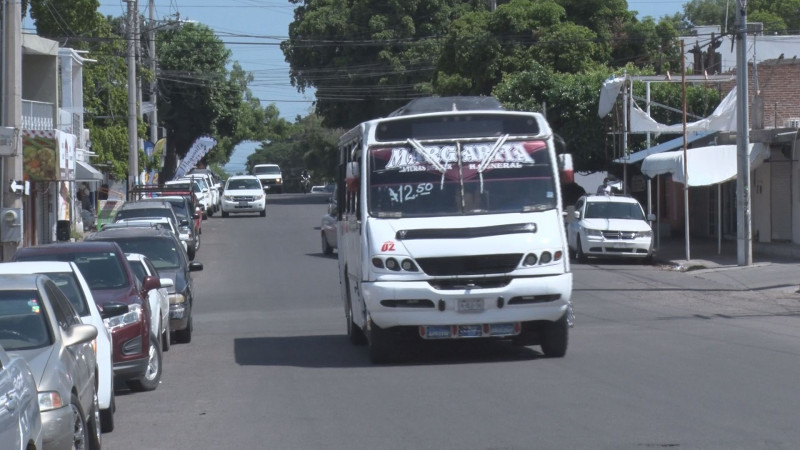 Queda fija la tarifa del transporte urbano en Sinaloa
