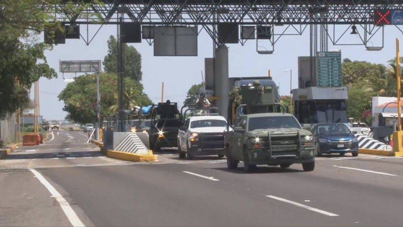 Arriban 285 elementos militares y guardia nacional a Culiacán