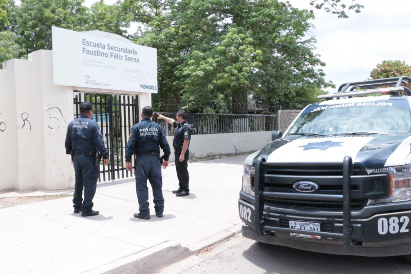 Realiza policía municipal operativo de proximidad escolar