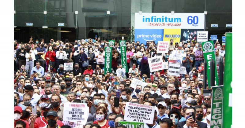 Trabajadores de Telmex a huelga nacional y no atenderán servicio
