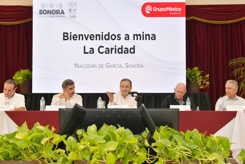 Anuncia gobernador inversión de 38 mil millones de pesos de Grupo México en Sonora