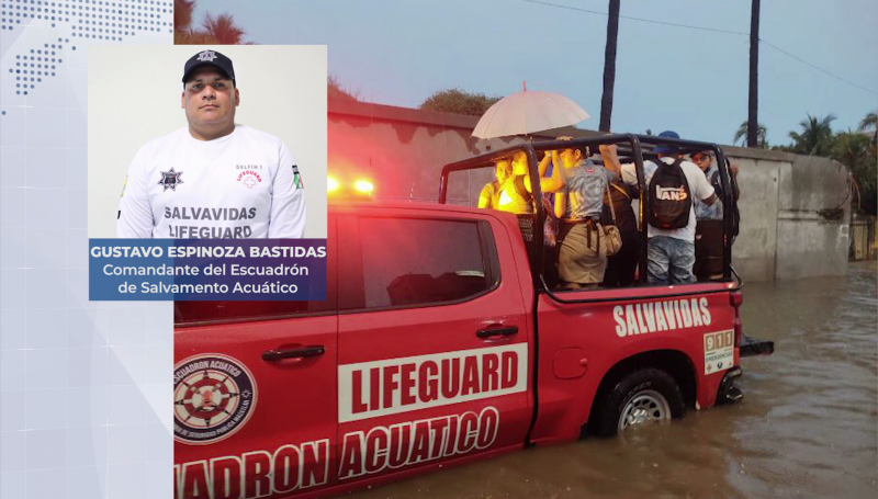Se suma escuadrón acuático al operativo de rescate en zonas vulnerables