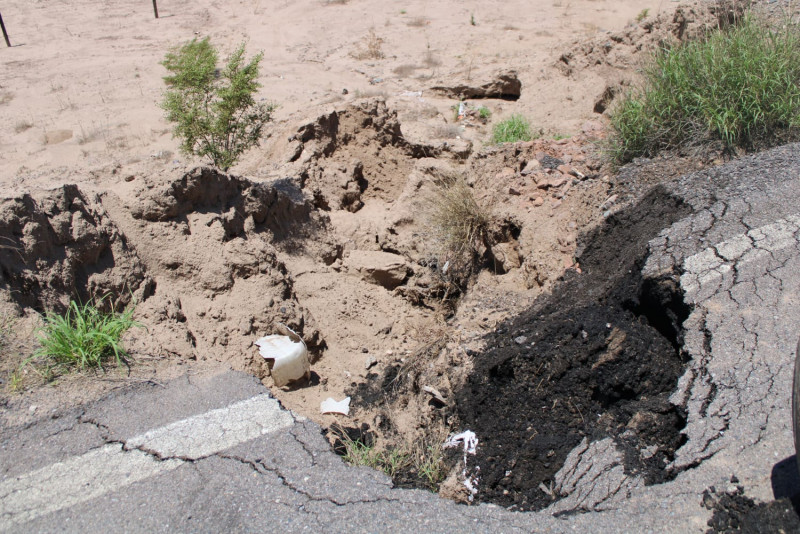 Protección Civil Sonora supervisa daños carreteros provocados por las lluvias