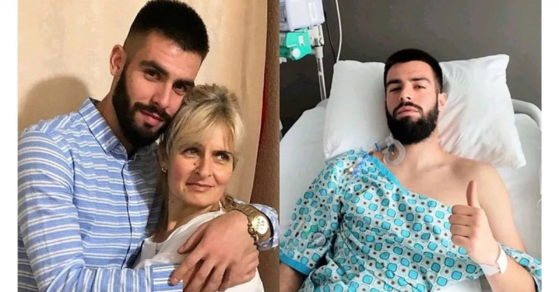Futbolista para su carrera para donarle el 70% de su hígado a su madre