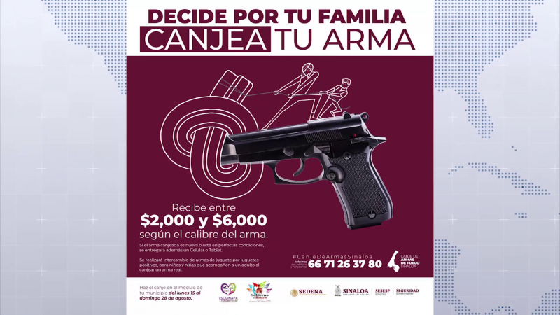 Inicia la campaña "Canje de Armas de Sinaloa"