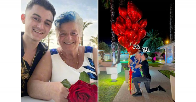Adolescente propone matrimonio a su novia de 76 con un diamante y se hace viral