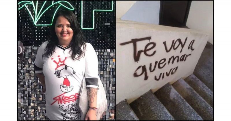 Fiscalía de Jalisco concluye que Luz Raquel pintó sus propias amenazas de muerte