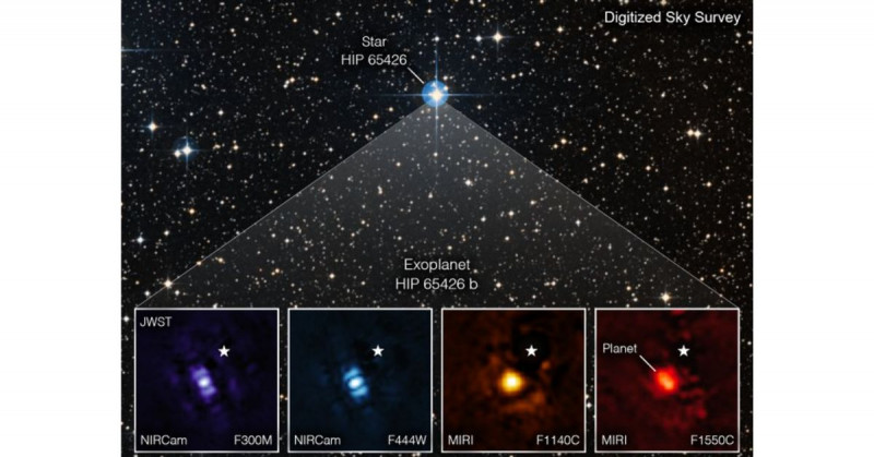 El James Webb revela la impresionante imagen de un exoplaneta fuera del SS