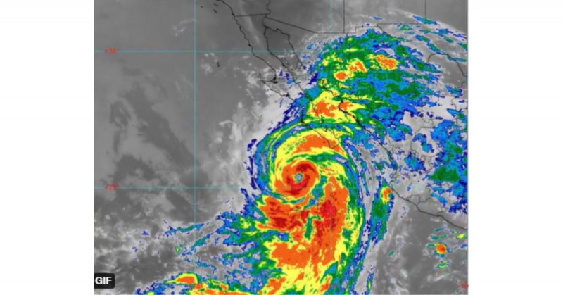 "Kay" sube a categoría 2: se pronostican lluvias "muy fuertes" en Sinaloa y "fuertes" en Sonora