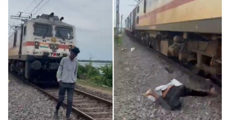 Adolescente casi muere por el tren queriendo grabar para TikTok (video)