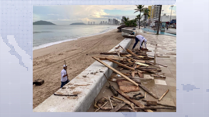 Se retiran 18 toneladas de desechos arrojados por el mar en las Playas de Mazatlán