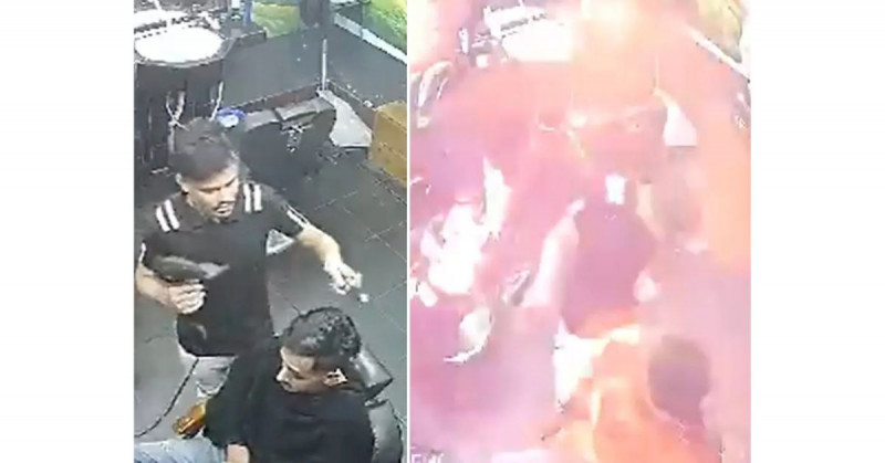 Barbero y cliente mueren tras la explosión de la secadora (video)